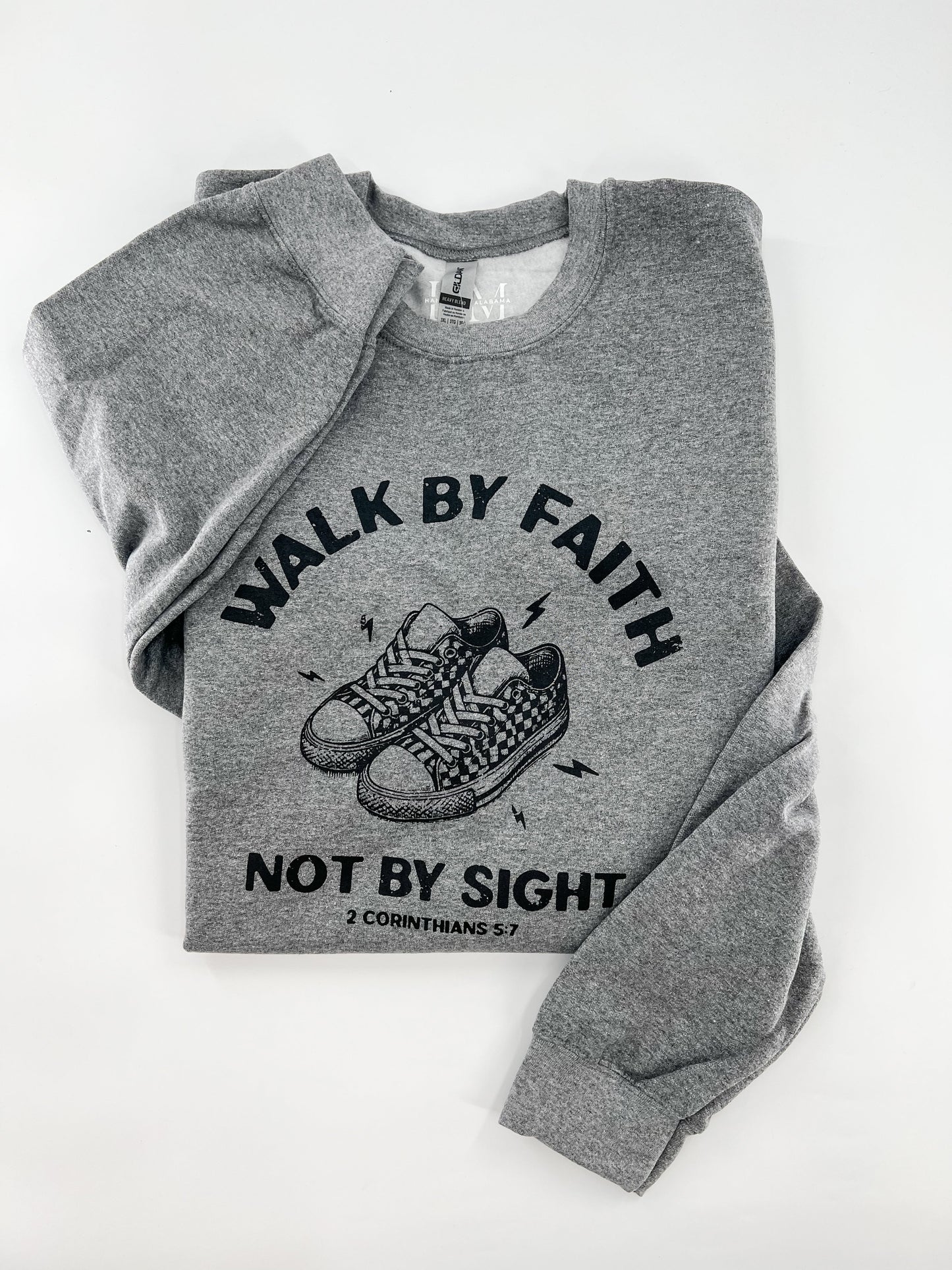 Walk by Faith  - Black Sneaker Design