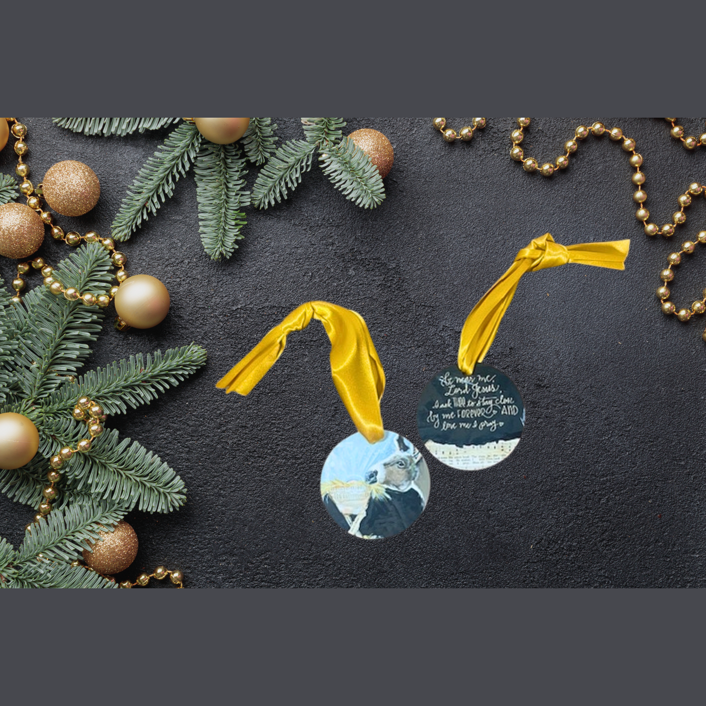 Be Near Me Donkey Reversible Ornament