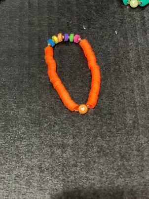 McPeanut Gallery Clay Heart Bracelets