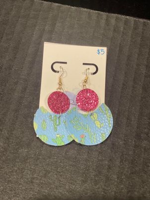 McPeanut Gallery Spring Leather Earrings