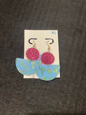 McPeanut Gallery Spring Leather Earrings