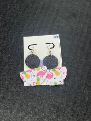 McPeanut Gallery Spring Leather Earrings