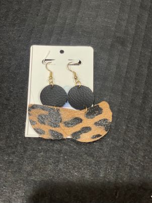 McPeanut Gallery Leather Earrings