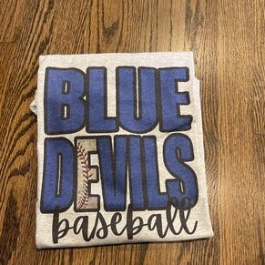 The B's Tees Shirts Blue Devils Baseball