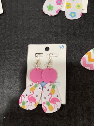 McPeanut Gallery Spring Leather Earrings