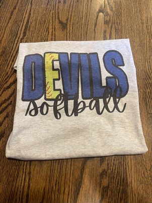 The B's Tees Shirts Blue Devils Softball