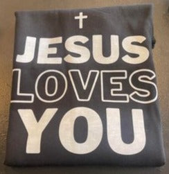 Alabama Handmade- Jesus Loves You Sweatshirt Black