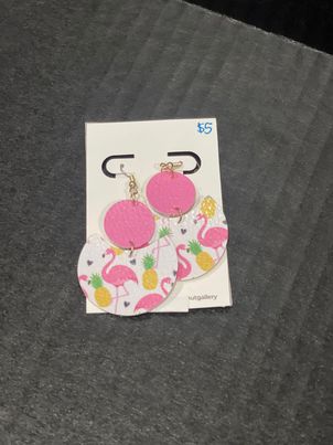 McPeanut Gallery Spring Leather Earrings