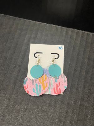 McPeanut Gallery Spring Leather Earrings