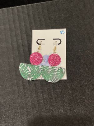 McPeanut Gallery Spring Leather Earrings