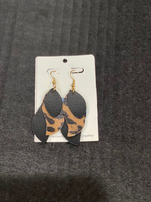 McPeanut Gallery Leather Earrings