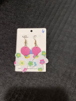 McPeanut Gallery Spring Leather Earrings