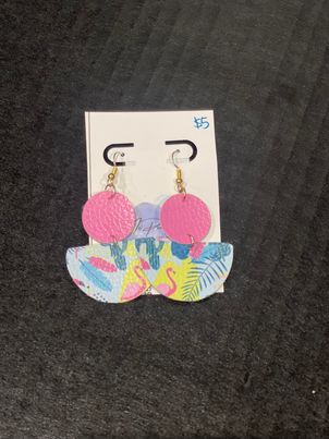 McPeanut Gallery Spring Leather Earrings