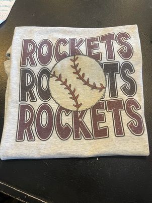 The B's Tees Shirts Rockets Baseball