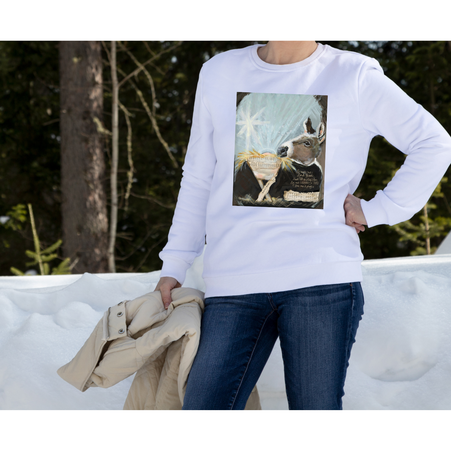 Be Near Me Donkey Adult T-Shirt