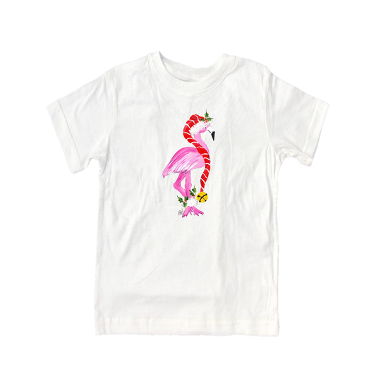 Child Shirt - 12 Flamingo with Bell