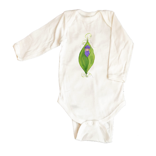 Bodysuit Long Sleeve  452 Pea in a Pod - Girl