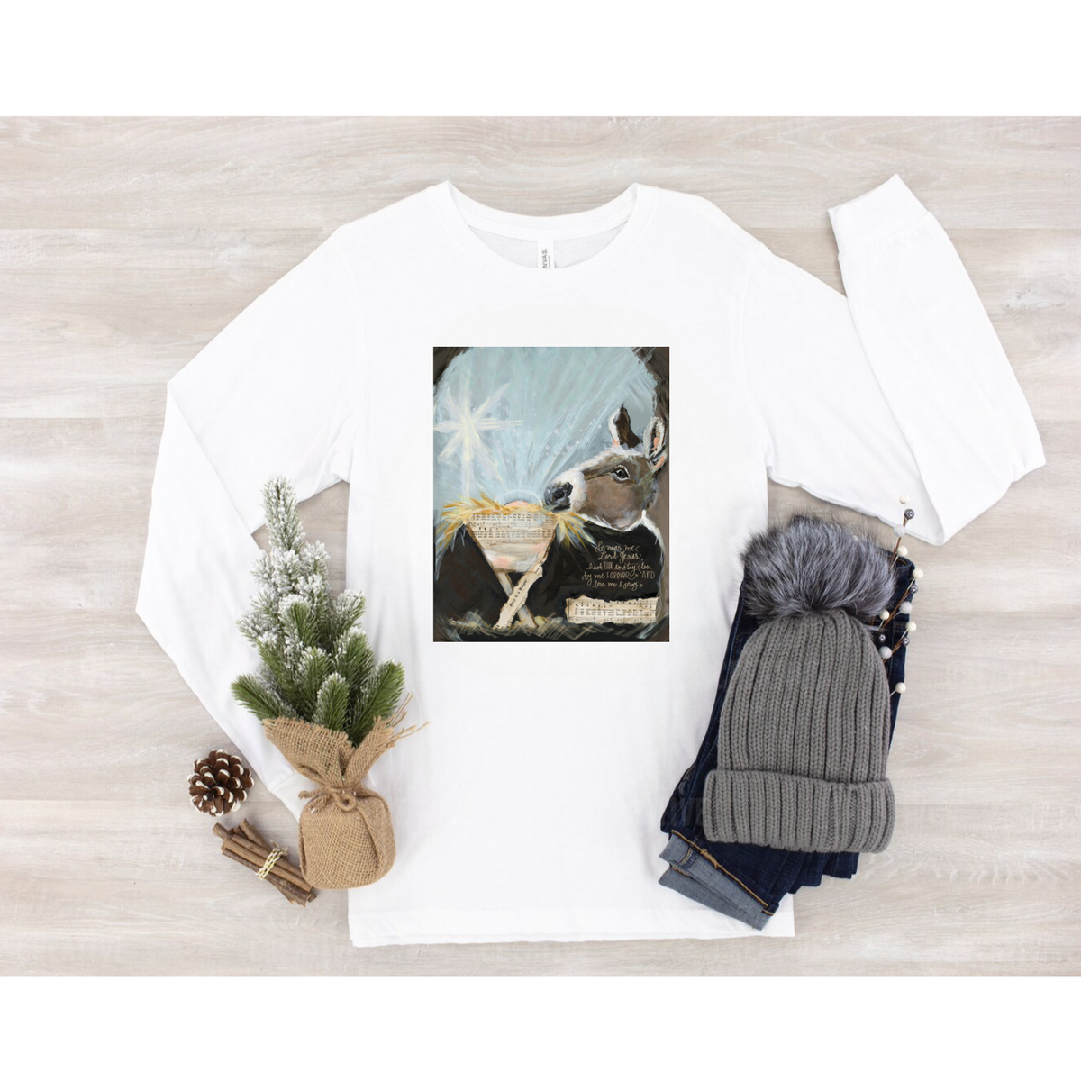 Be Near Me Donkey Adult T-Shirt