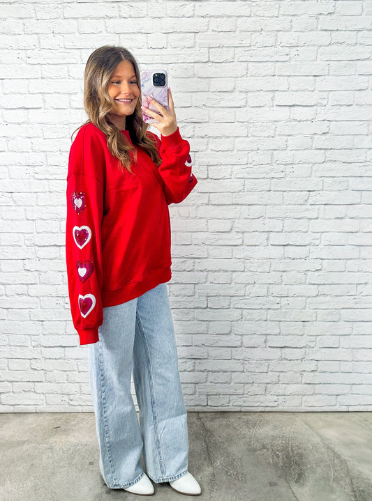 Heart On My Sleeve Sweatshirt