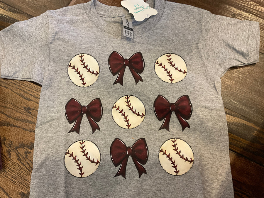 Cozy Momma Rockers bow collage youth tshirt