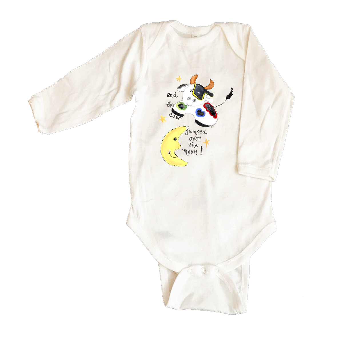 Bodysuit Long Sleeve 514 Cow Over the Moon