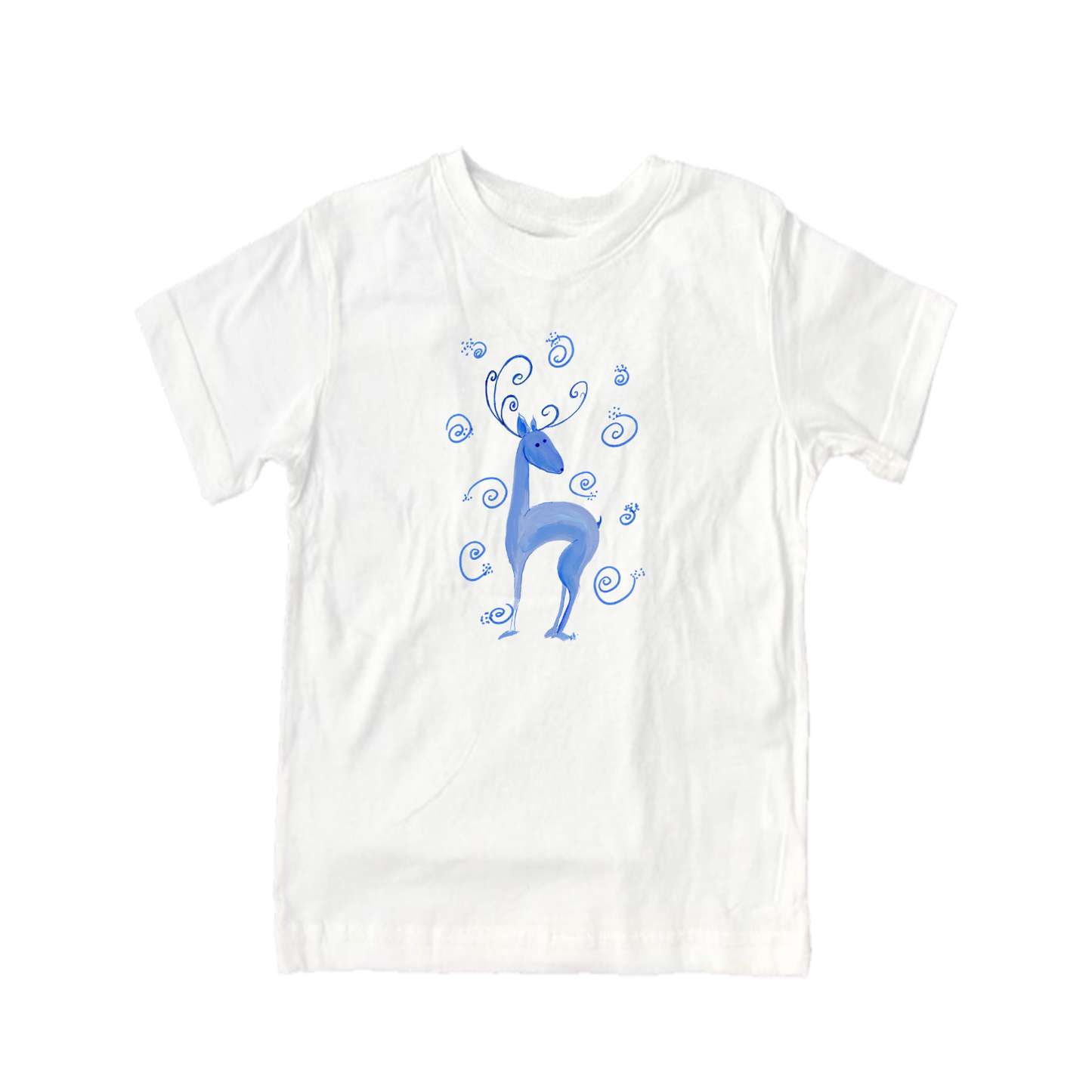 Child Shirt - 748 Blue Reindeer