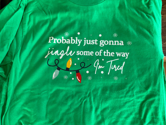 The B's Tees  Jingle Some of the Way Tshirt LS