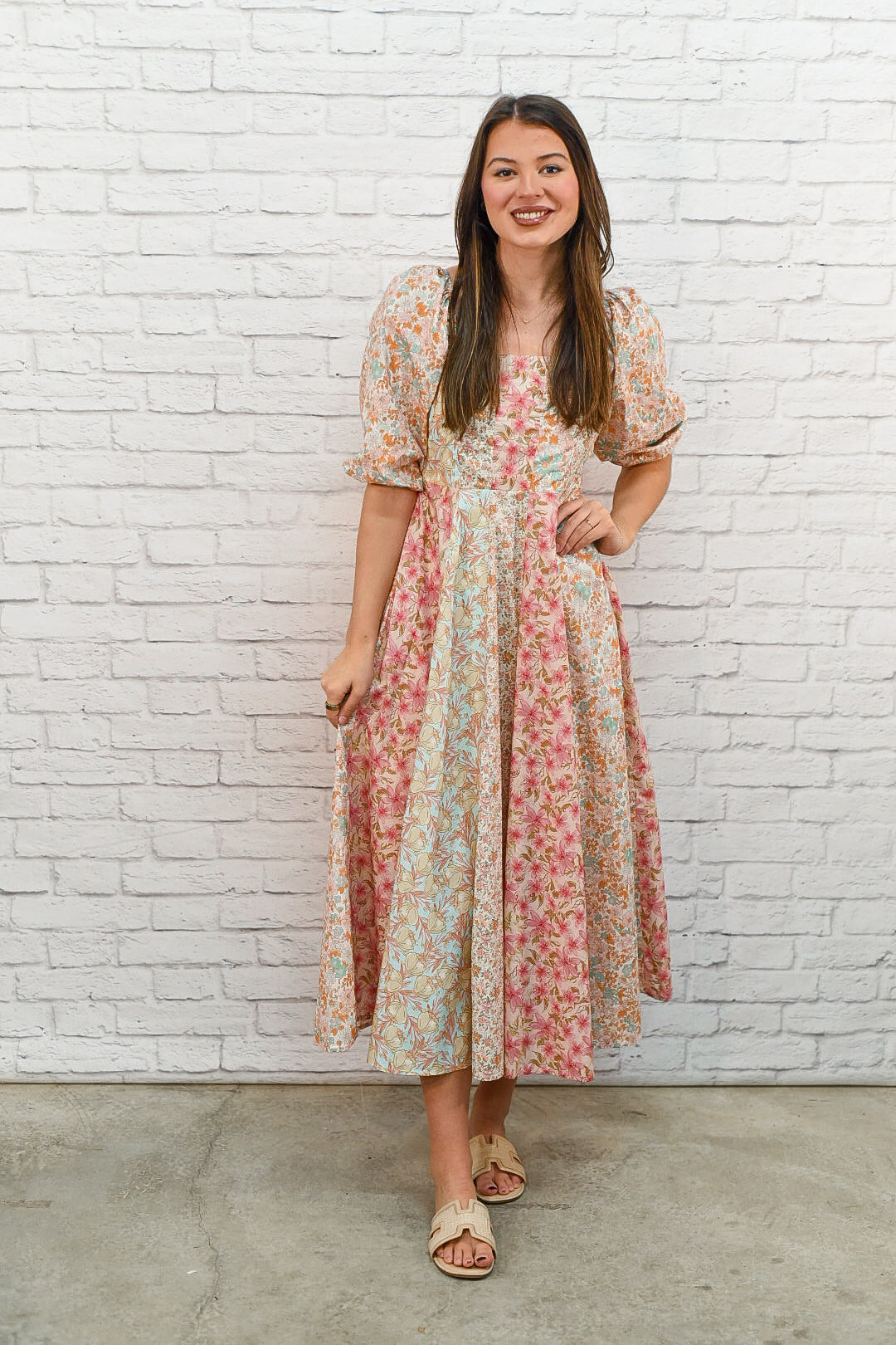 Meadowlight Floral Midi Dress