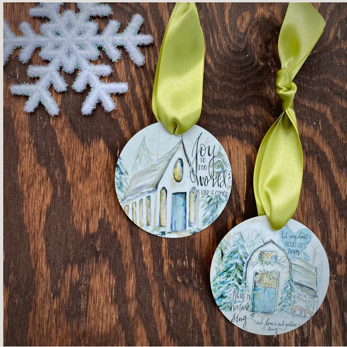 Winter Cove Reversible Ornament