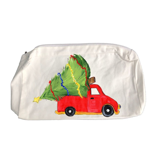 Zipper Bag 987 Red Truck with Tree