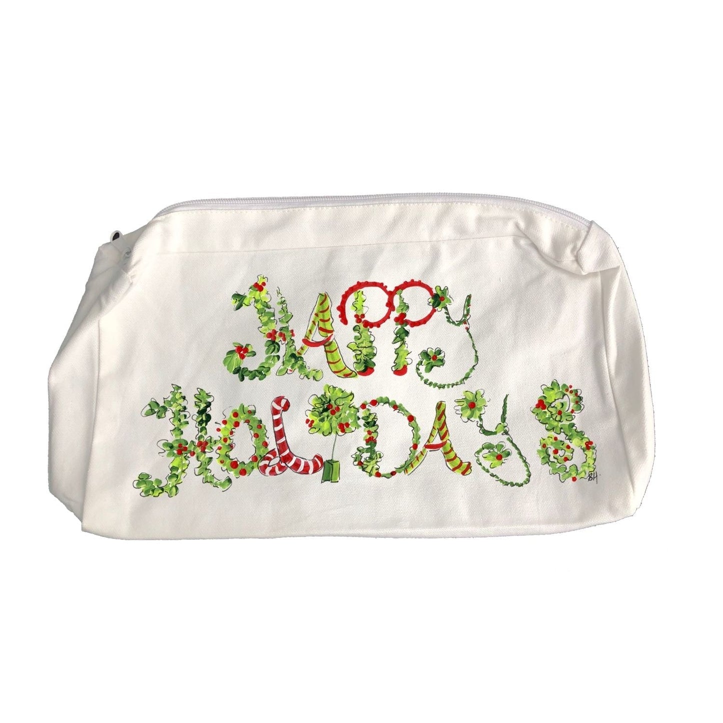 Zipper Bag 756 Floral Happy Holidays