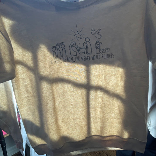 Alabama Handmade -  A Thrill of Hope Tan Sweatshirt