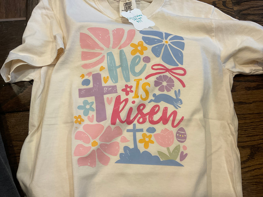 Cozy Momma He is Risen tshirt