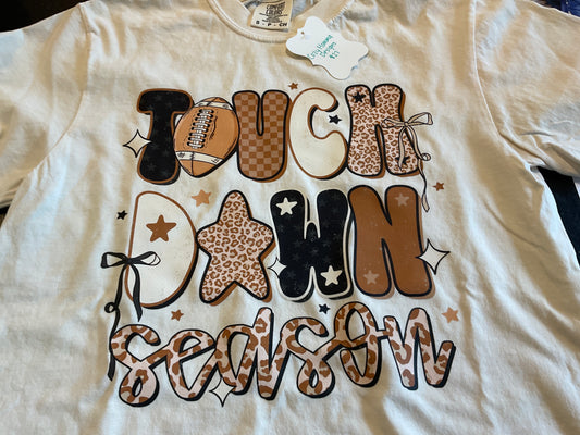 Cozy Momma TOUCHDOWN  SEASON IVORY COMFORT COLORS tshirt