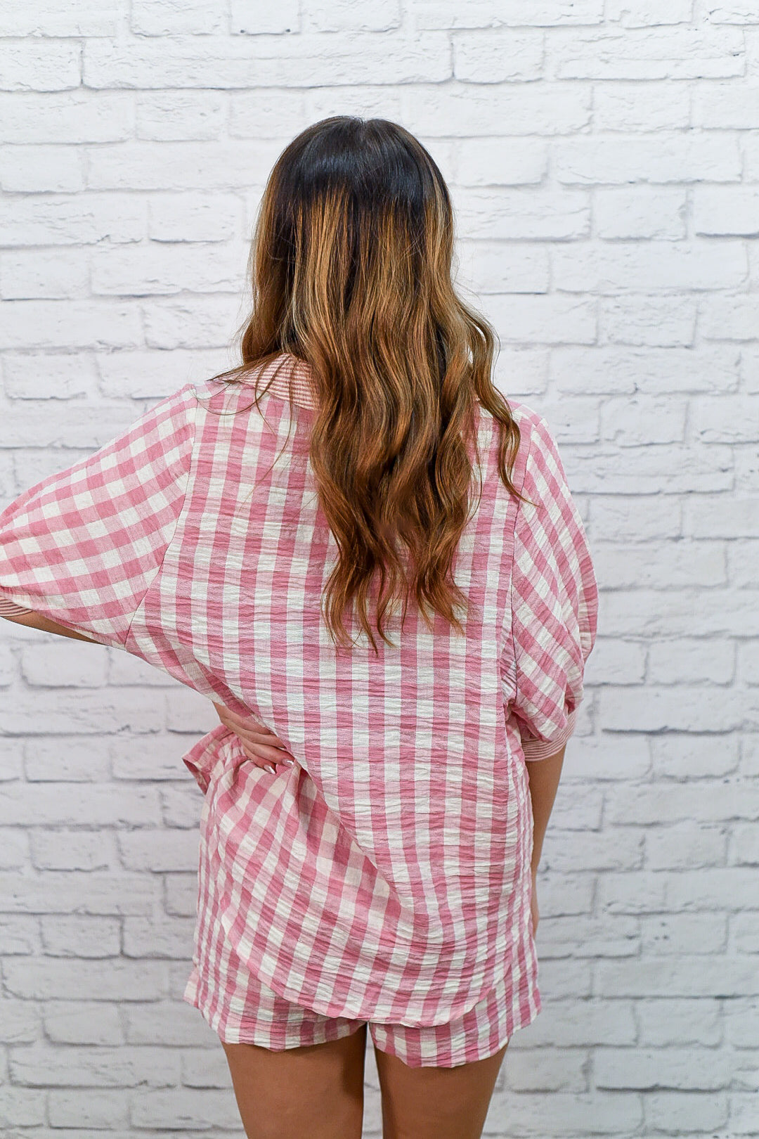 Sweet as Sunday Gingham Lounge Set