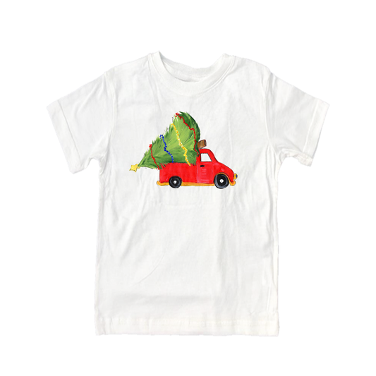 Child Shirt - 987 Red Truck with Tree