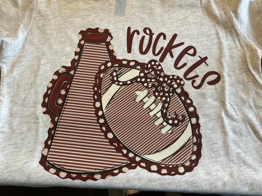 Cozy Momma  YOUTH ROCKETS megaphone & football