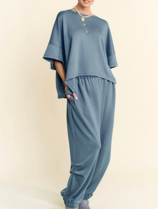Coastal Breeze Oversized Lounge Pants Set