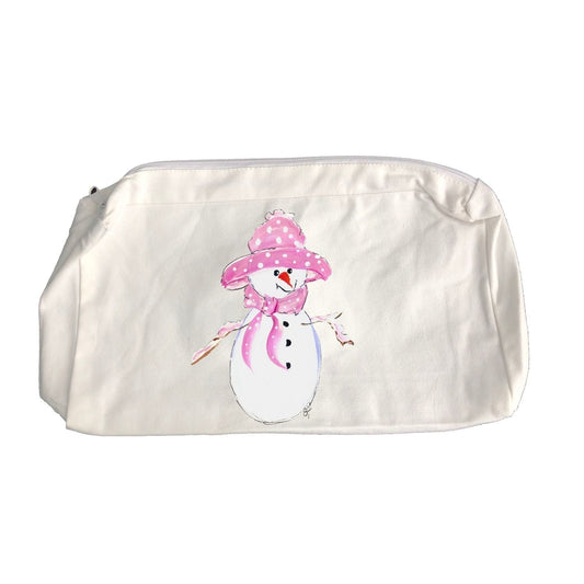 Zipper Bag 2595 Pink Hat Snow Girl