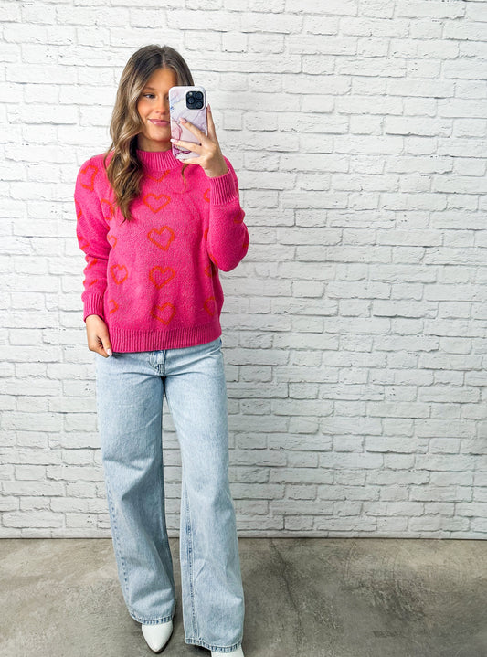 Sweetheart Confetti Sweater
