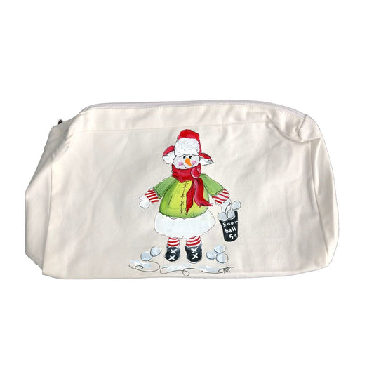 Zipper Bag 1090 Snowman with Snowballs