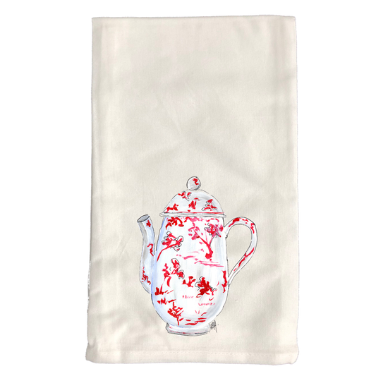 Kitchen Towel 121 Red Teapot