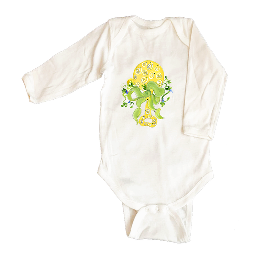 Bodysuit Long Sleeve 1009 Yellow Rattle