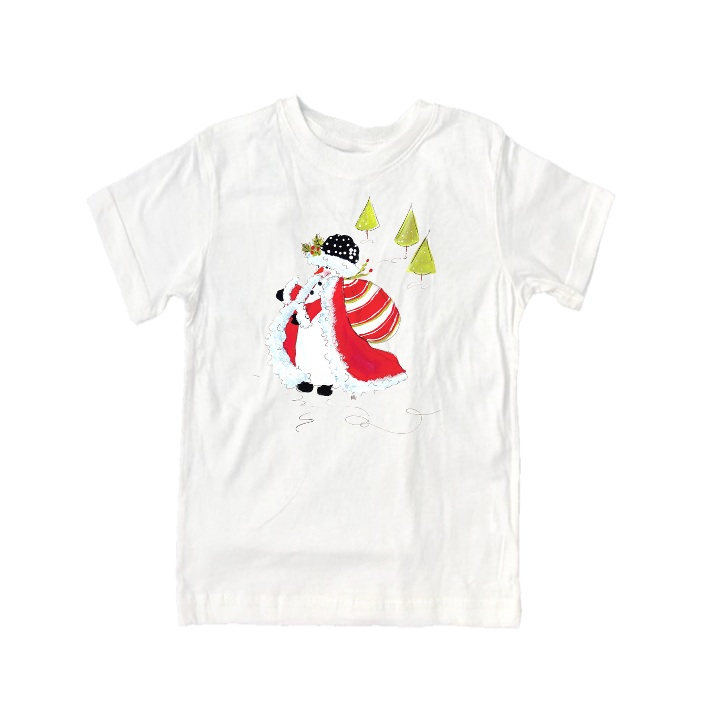 Child Shirt - 2599 Snowman Santa