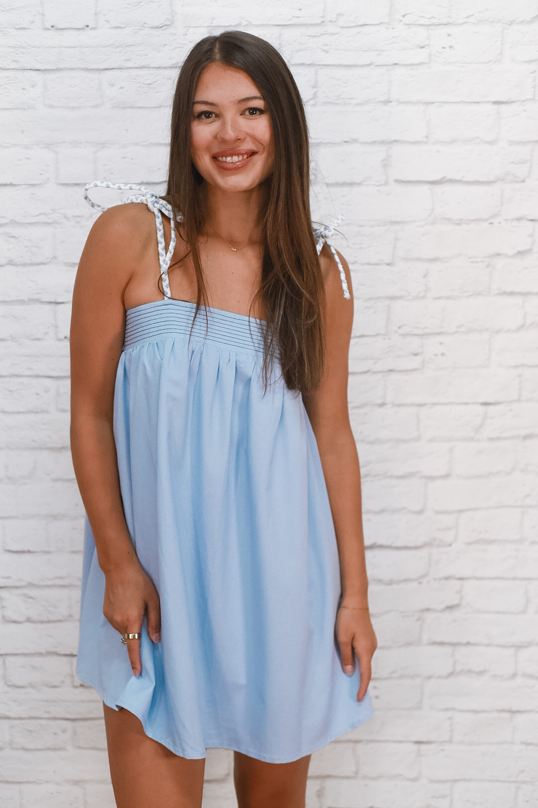 Blue Skies Rope Strap Dress