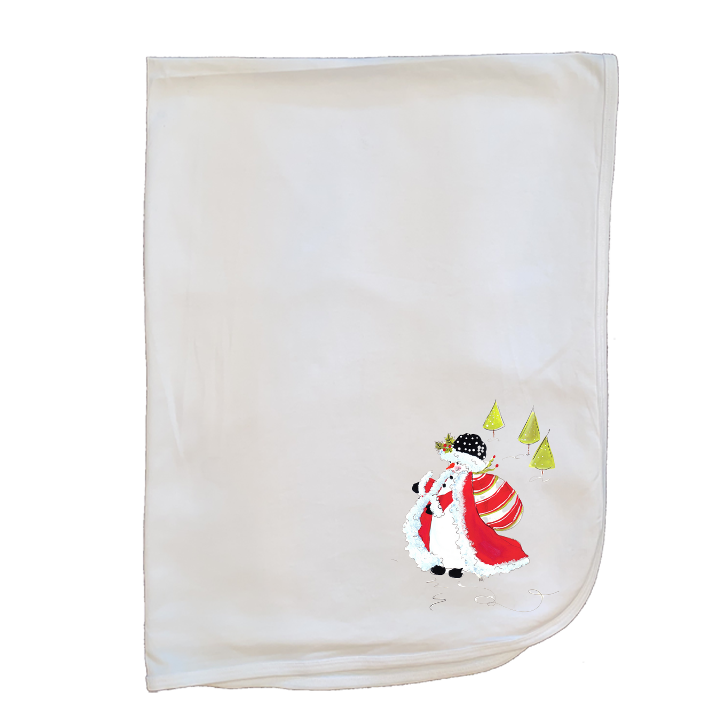 Christmas Blanket -2599	Snowman Santa