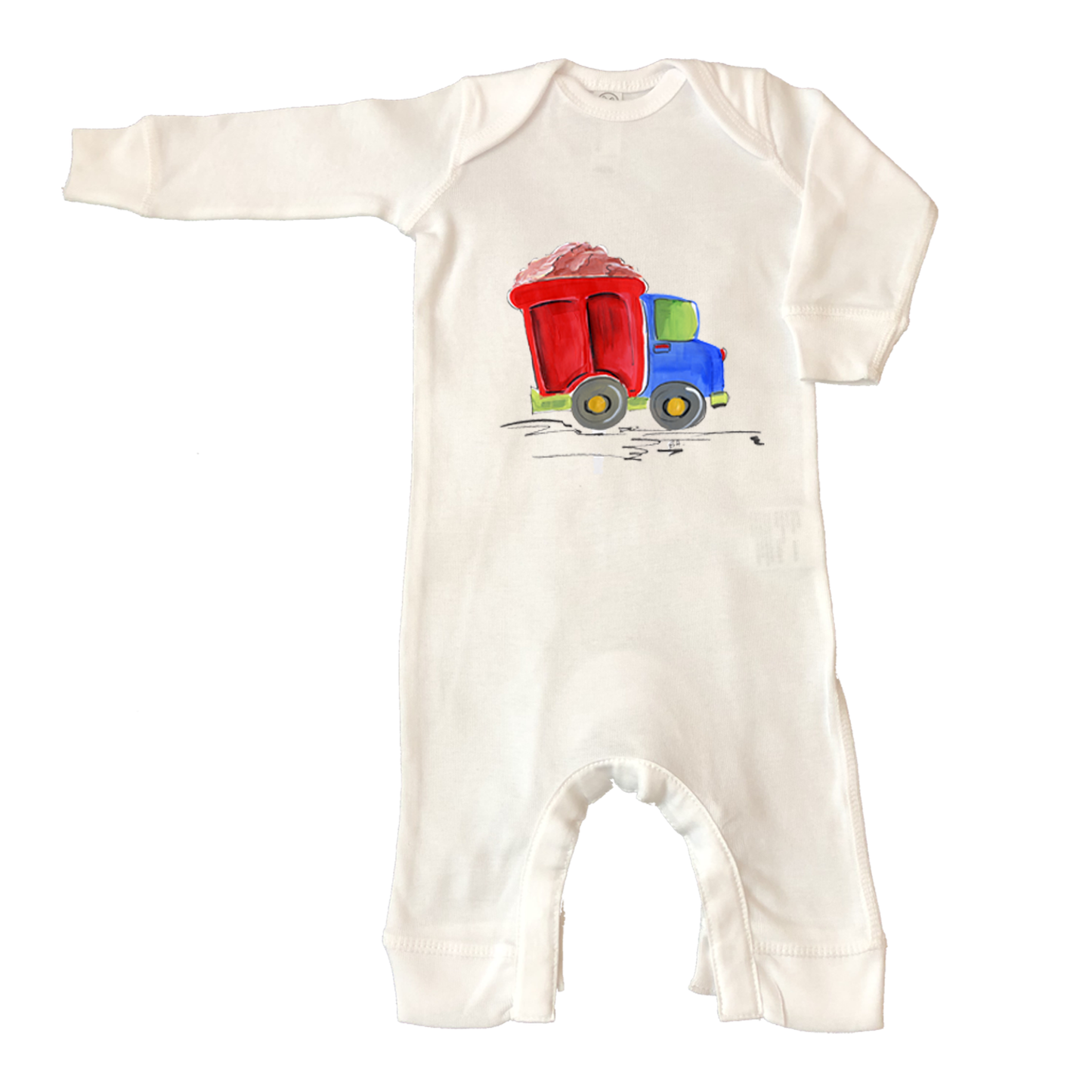 Rib Coverall Infant Baby 863 Dump Truck