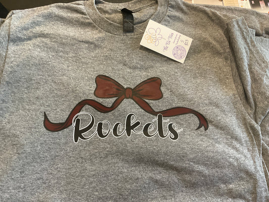 The B's Tees Rockets bow Tshirt