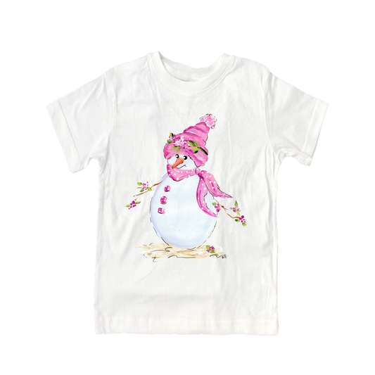 Child Shirt - 2145 Pink Snowman