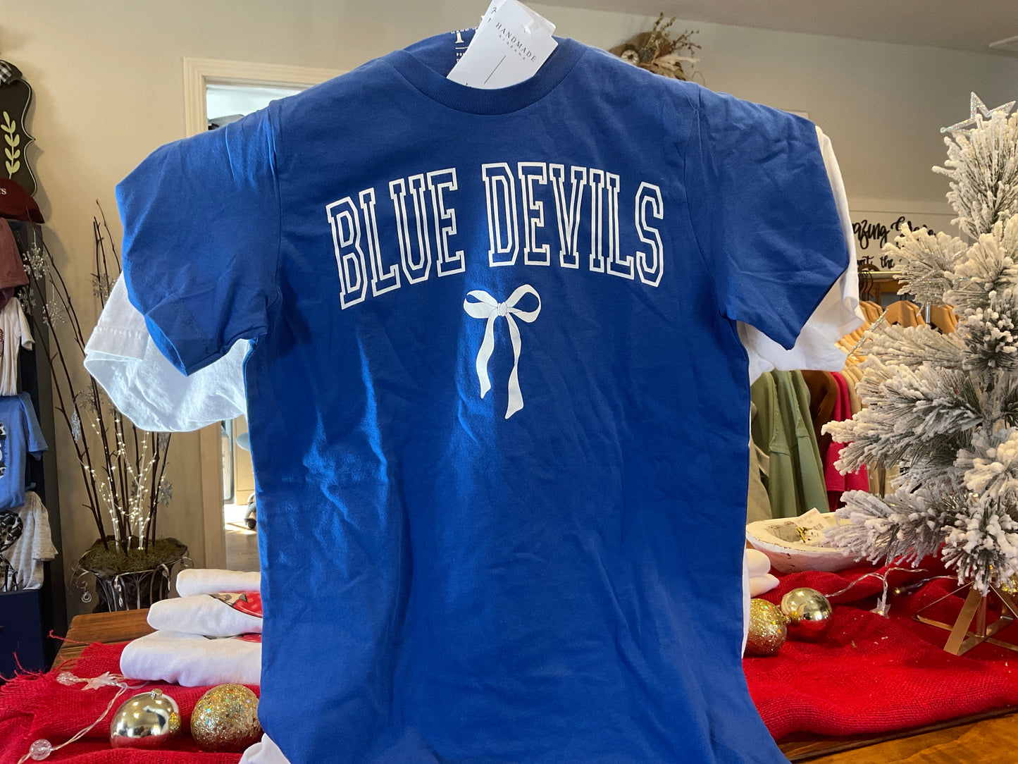 Alabama Handmade -  blue devils bow ss tee